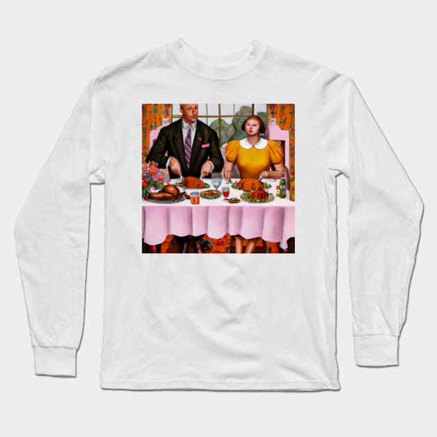 Thanksgiving Dinner for Two Long Sleeve T-Shirt by JohnCorney